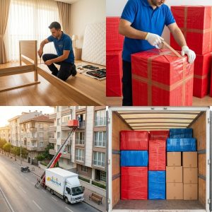 Kağıthane nakliye süreci mobilya söküm paketleme asansörlü taşıma