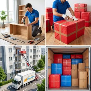 Küçükçekmece nakliyat süreci mobilya söküm paketleme asansörlü taşıma