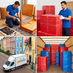 Sarıyer nakliye süreci mobilya söküm paketleme asansörlü taşıma