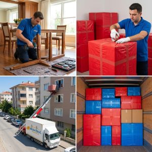 Beylikdüzü nakliye süreci mobilya söküm paketleme asansörlü taşıma