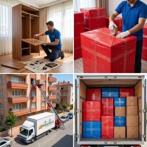 Esenler nakliye süreci mobilya söküm paketleme asansörlü taşıma